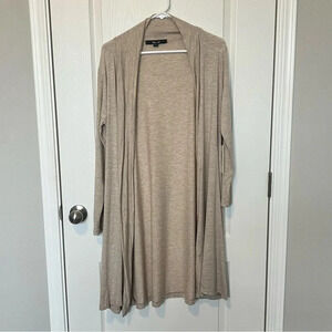 NWT Yana K Crane Cardigan Mid Rayon Oatmeal One Size Fits All S-M-L